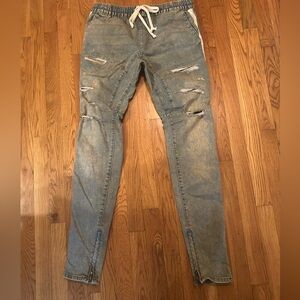 PacSun Light Blue Distressed Skinny Jeans